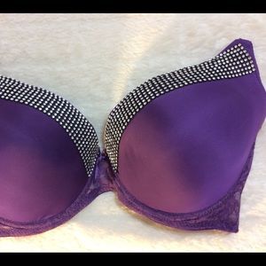 New Sexy Purple Bling Push Up Bra Many Plus Sizes